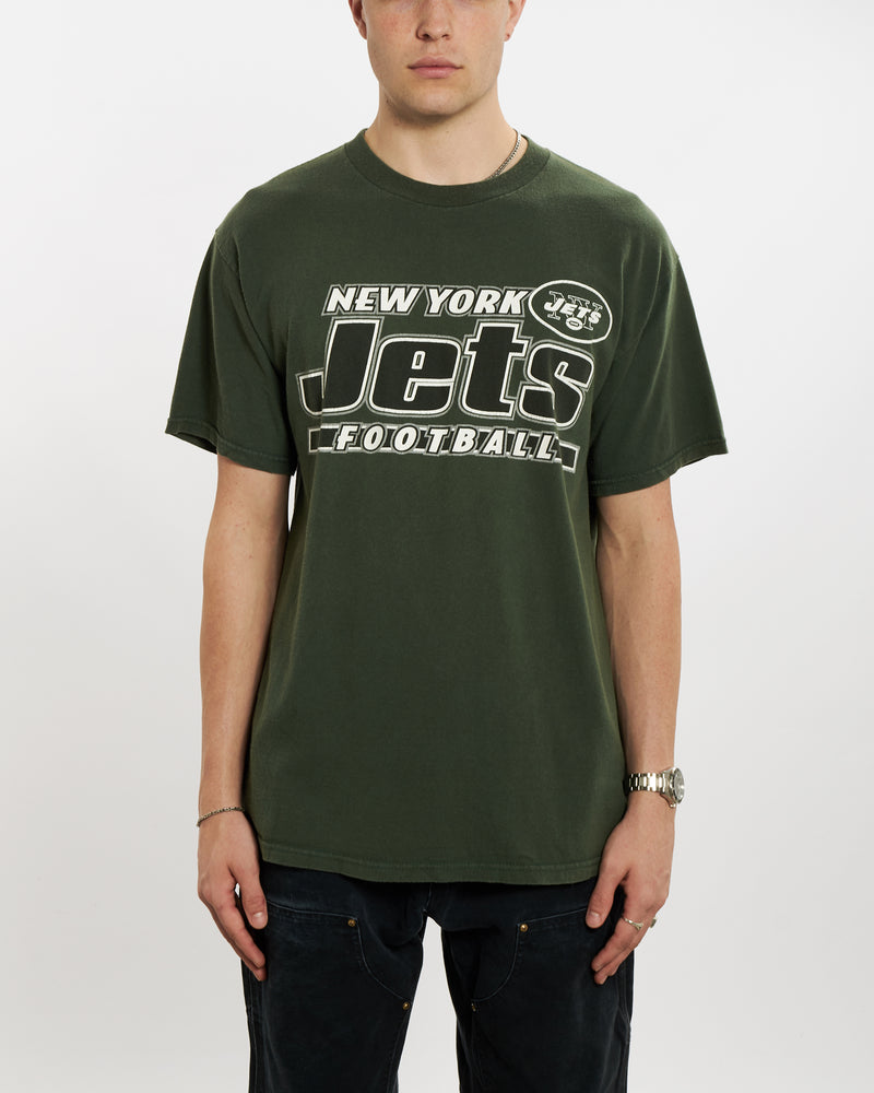 Vintage 90s NFL New York Jets Tee <br>L , The Real Deal , newtown, sydney, australia, thrift store, opshop, preloved, secondhand, sustainable, retro, antique, 70s, 80s, 90s, 2000s, 00s, fashion, clothing, streetwear, trendy, garment, style, boutique, store, shop, archive, sale, cheap, best, top