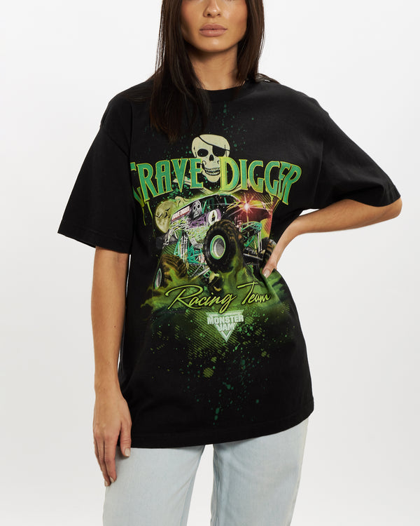 Grave Digger Monster Truck Tee <br>S , The Real Deal , newtown, sydney, australia, thrift store, opshop, preloved, secondhand, sustainable, retro, antique, 70s, 80s, 90s, 2000s, 00s, fashion, clothing, streetwear, trendy, garment, style, boutique, store, shop, archive, sale, cheap, best, top