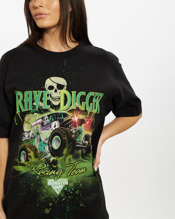 Grave Digger Monster Truck Tee <br>S , The Real Deal , newtown, sydney, australia, thrift store, opshop, preloved, secondhand, sustainable, retro, antique, 70s, 80s, 90s, 2000s, 00s, fashion, clothing, streetwear, trendy, garment, style, boutique, store, shop, archive, sale, cheap, best, top