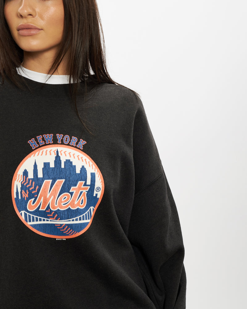 Vintage 1998 MLB New York Mets Sweatshirt <br>S , The Real Deal , newtown, sydney, australia, thrift store, opshop, preloved, secondhand, sustainable, retro, antique, 70s, 80s, 90s, 2000s, 00s, fashion, clothing, streetwear, trendy, garment, style, boutique, store, shop, archive, sale, cheap, best, top