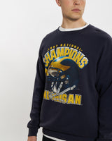 Vintage 1997 University of Michigan Wolverines Sweatshirt <br>L , The Real Deal , newtown, sydney, australia, thrift store, opshop, preloved, secondhand, sustainable, retro, antique, 70s, 80s, 90s, 2000s, 00s, fashion, clothing, streetwear, trendy, garment, style, boutique, store, shop, archive, sale, cheap, best, top