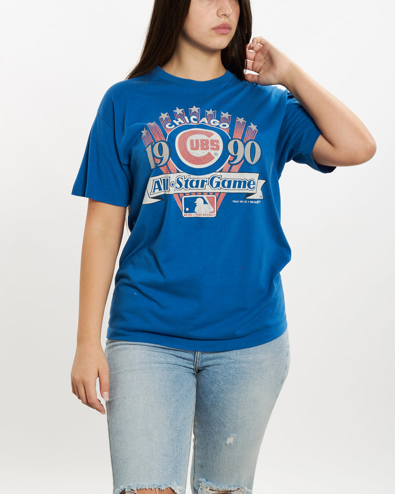 Vintage 1990 MLB Chicago Cubs Tee <br>M , The Real Deal , newtown, sydney, australia, thrift store, opshop, preloved, secondhand, sustainable, retro, antique, 70s, 80s, 90s, 2000s, 00s, fashion, clothing, streetwear, trendy, garment, style, boutique, store, shop, archive, sale, cheap, best, top