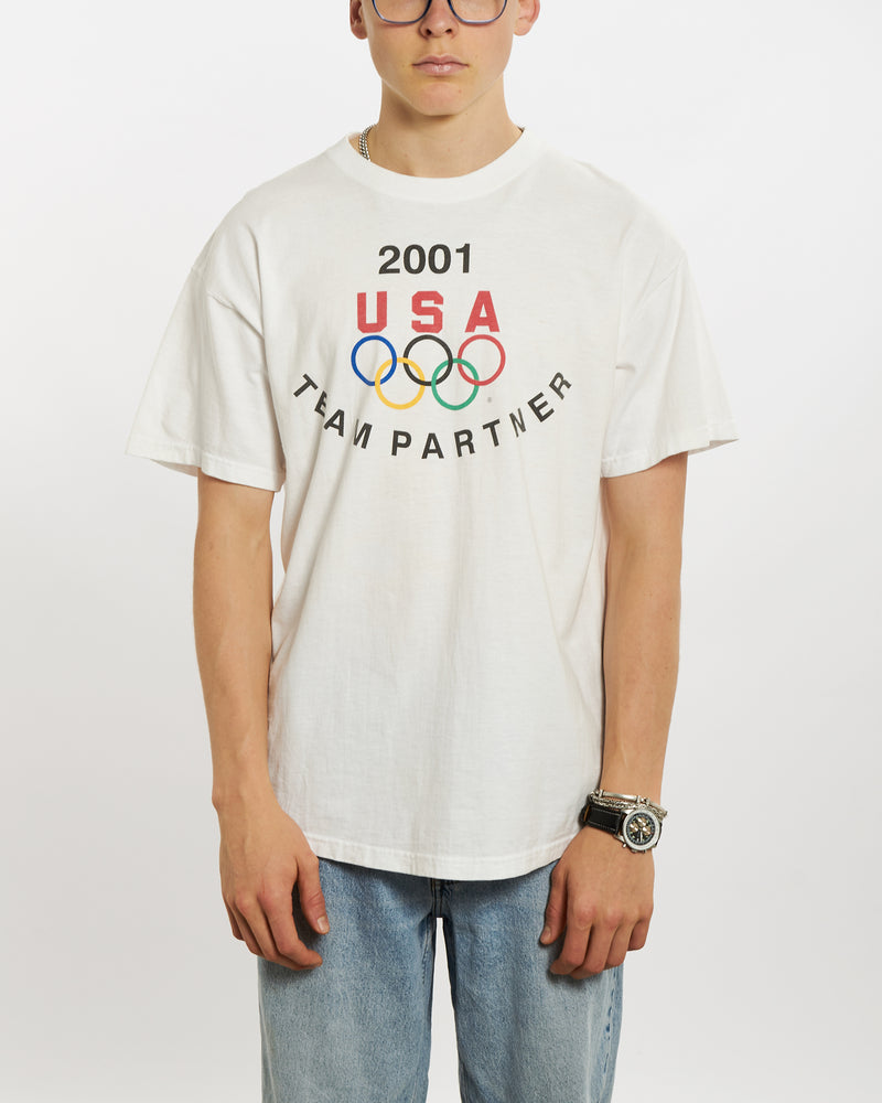 Vintage Olympics USA Team Partner Tee <br>L