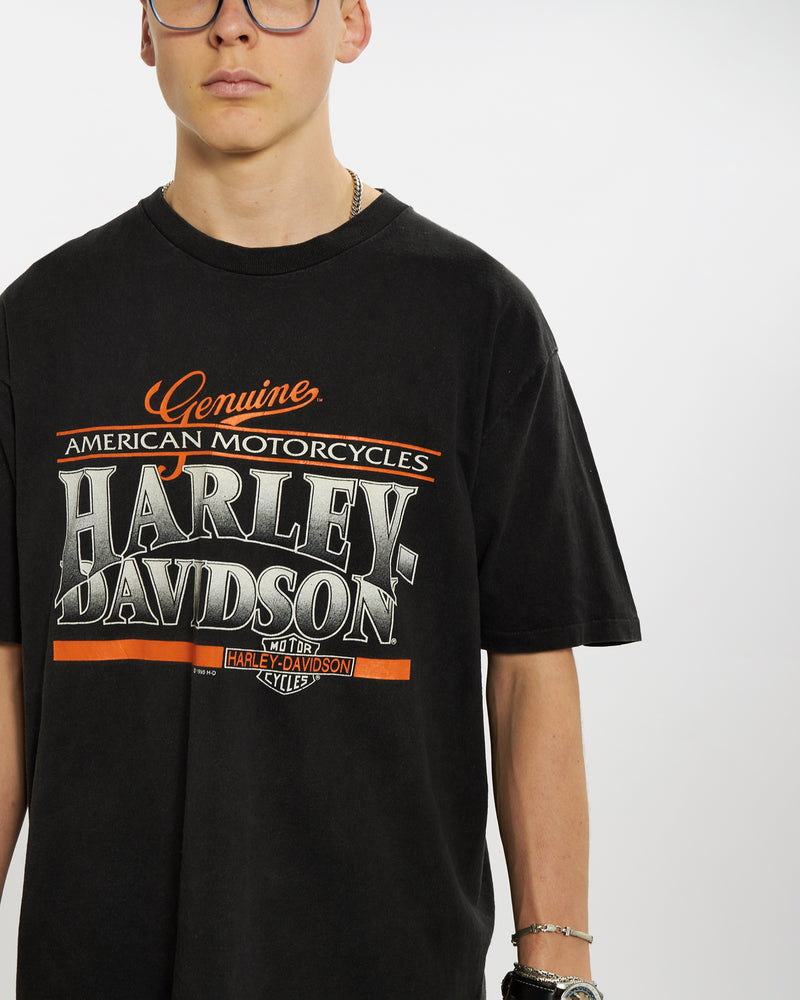 Vintage 1995 Harley Davidson Tee <br>L , The Real Deal , newtown, sydney, australia, thrift store, opshop, preloved, secondhand, sustainable, retro, antique, 70s, 80s, 90s, 2000s, 00s, fashion, clothing, streetwear, trendy, garment, style, boutique, store, shop, archive, sale, cheap, best, top