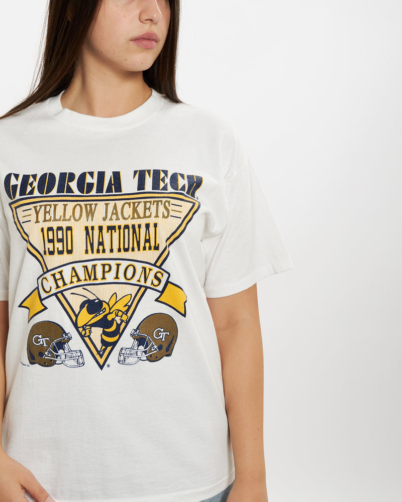 Vintage 1990 NCAA Georgia Tech Yellow Jackets Tee <br>M