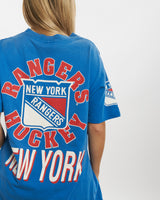 Vintage 90s NHL New York Rangers Tee <br>M , The Real Deal , newtown, sydney, australia, thrift store, opshop, preloved, secondhand, sustainable, retro, antique, 70s, 80s, 90s, 2000s, 00s, fashion, clothing, streetwear, trendy, garment, style, boutique, store, shop, archive, sale, cheap, best, top