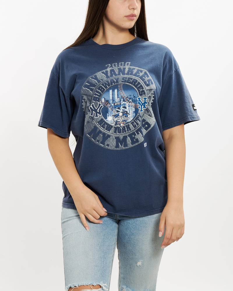 Vintage MLB World Series 'Yankees v Mets' Tee <br>M