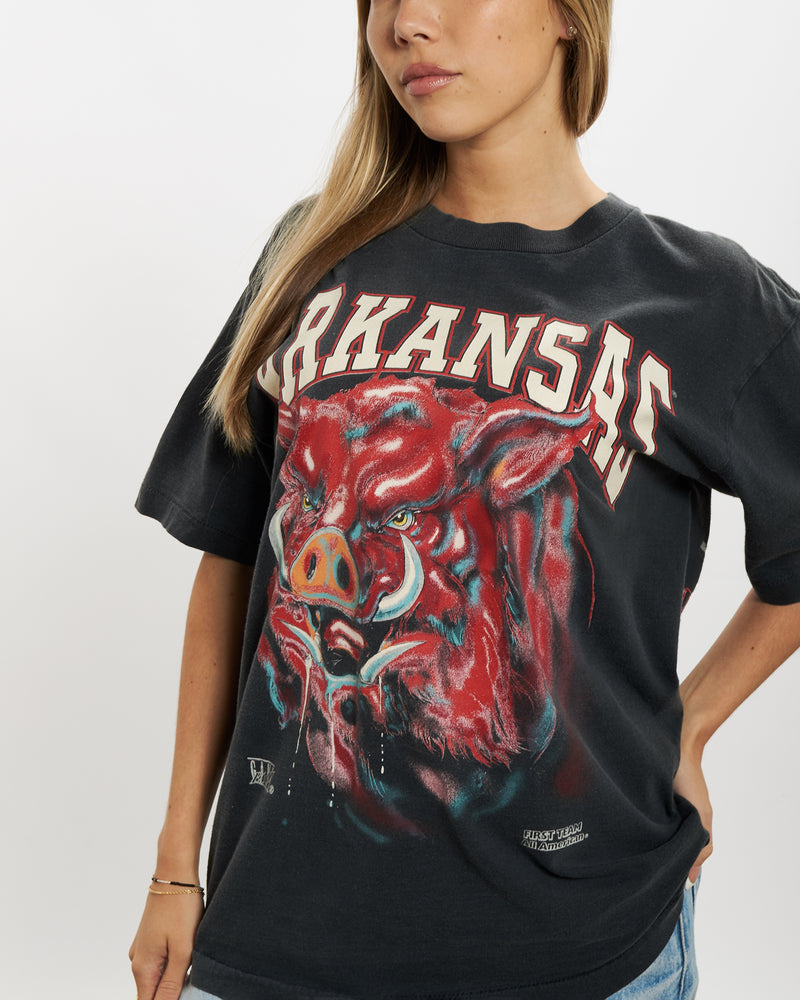 Vintage 1994 NCAA University Of Arkansas Razorbacks Tee <br>M , The Real Deal , newtown, sydney, australia, thrift store, opshop, preloved, secondhand, sustainable, retro, antique, 70s, 80s, 90s, 2000s, 00s, fashion, clothing, streetwear, trendy, garment, style, boutique, store, shop, archive, sale, cheap, best, top