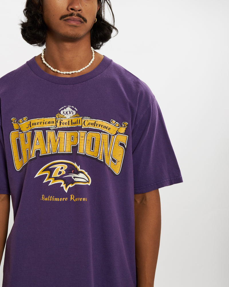 Vintage NFL Baltimore Ravens Tee <br>L