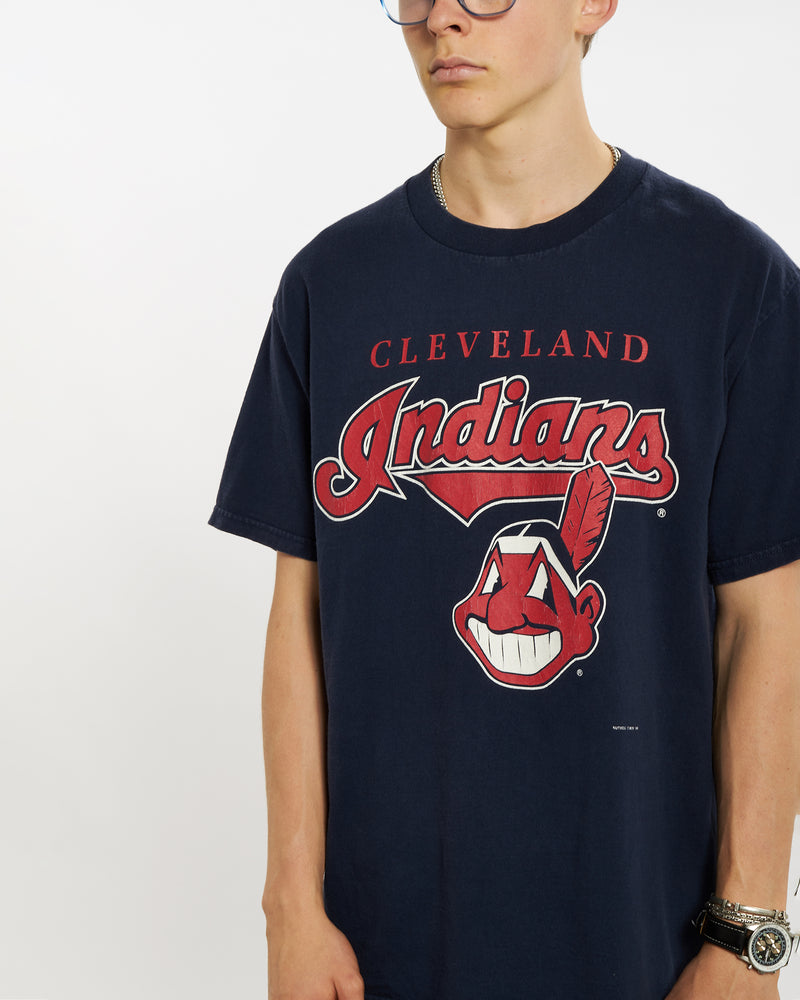 Vintage 1995 MLB Cleveland Indians Tee <br>L