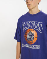 Vintage NBA Sacramento Kings Tee <br>L , The Real Deal , newtown, sydney, australia, thrift store, opshop, preloved, secondhand, sustainable, retro, antique, 70s, 80s, 90s, 2000s, 00s, fashion, clothing, streetwear, trendy, garment, style, boutique, store, shop, archive, sale, cheap, best, top