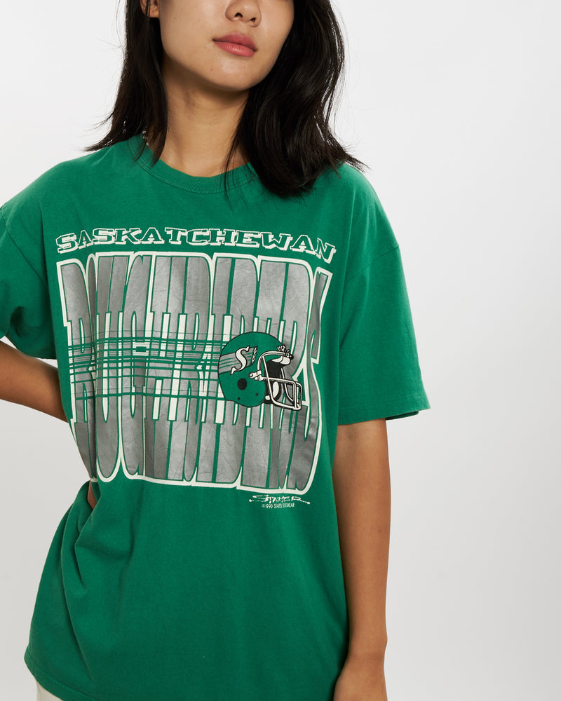 Vintage 1990 CFL Saskatchewan Roughriders Tee <br>M