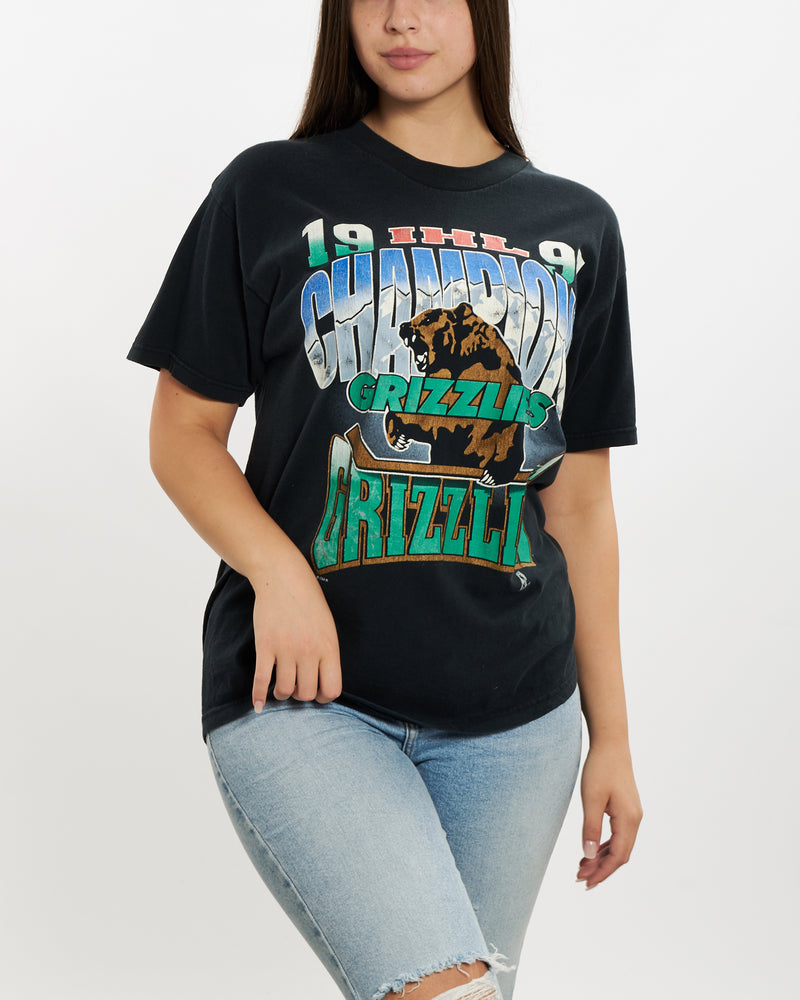 Vintage 1996 IHL Utah Grizzlies Tee <br>M , The Real Deal , newtown, sydney, australia, thrift store, opshop, preloved, secondhand, sustainable, retro, antique, 70s, 80s, 90s, 2000s, 00s, fashion, clothing, streetwear, trendy, garment, style, boutique, store, shop, archive, sale, cheap, best, top