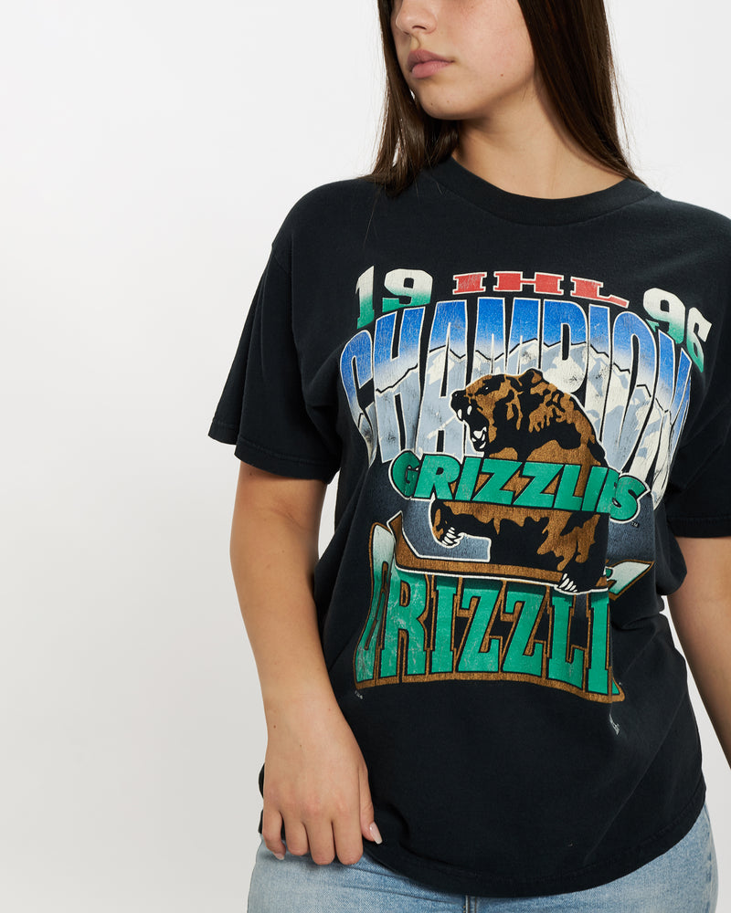 Vintage 1996 IHL Utah Grizzlies Tee <br>M