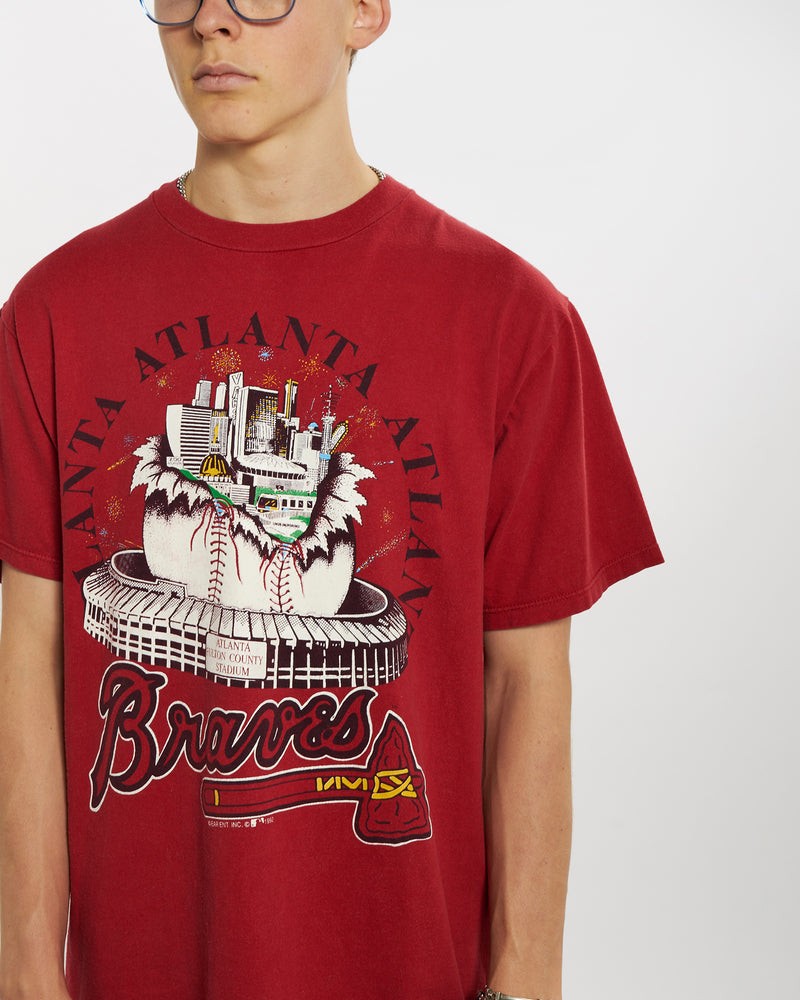 Vintage 1992 MLB Atlanta Braves Tee <br>L