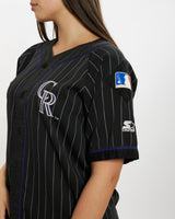 Vintage 90s Starter MLB Colorado Rockies Jersey <br>M