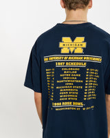 Vintage 1997 NCAA University Of Michigan Wolverines Tee <br>L , The Real Deal , newtown, sydney, australia, thrift store, opshop, preloved, secondhand, sustainable, retro, antique, 70s, 80s, 90s, 2000s, 00s, fashion, clothing, streetwear, trendy, garment, style, boutique, store, shop, archive, sale, cheap, best, top