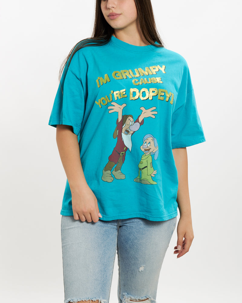 Vintage Disney 'Grumpy And Dopey' Tee <br>M , The Real Deal , newtown, sydney, australia, thrift store, opshop, preloved, secondhand, sustainable, retro, antique, 70s, 80s, 90s, 2000s, 00s, fashion, clothing, streetwear, trendy, garment, style, boutique, store, shop, archive, sale, cheap, best, top