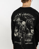 Vintage Harley Davidson Long Sleeve Tee <br>L , The Real Deal , newtown, sydney, australia, thrift store, opshop, preloved, secondhand, sustainable, retro, antique, 70s, 80s, 90s, 2000s, 00s, fashion, clothing, streetwear, trendy, garment, style, boutique, store, shop, archive, sale, cheap, best, top