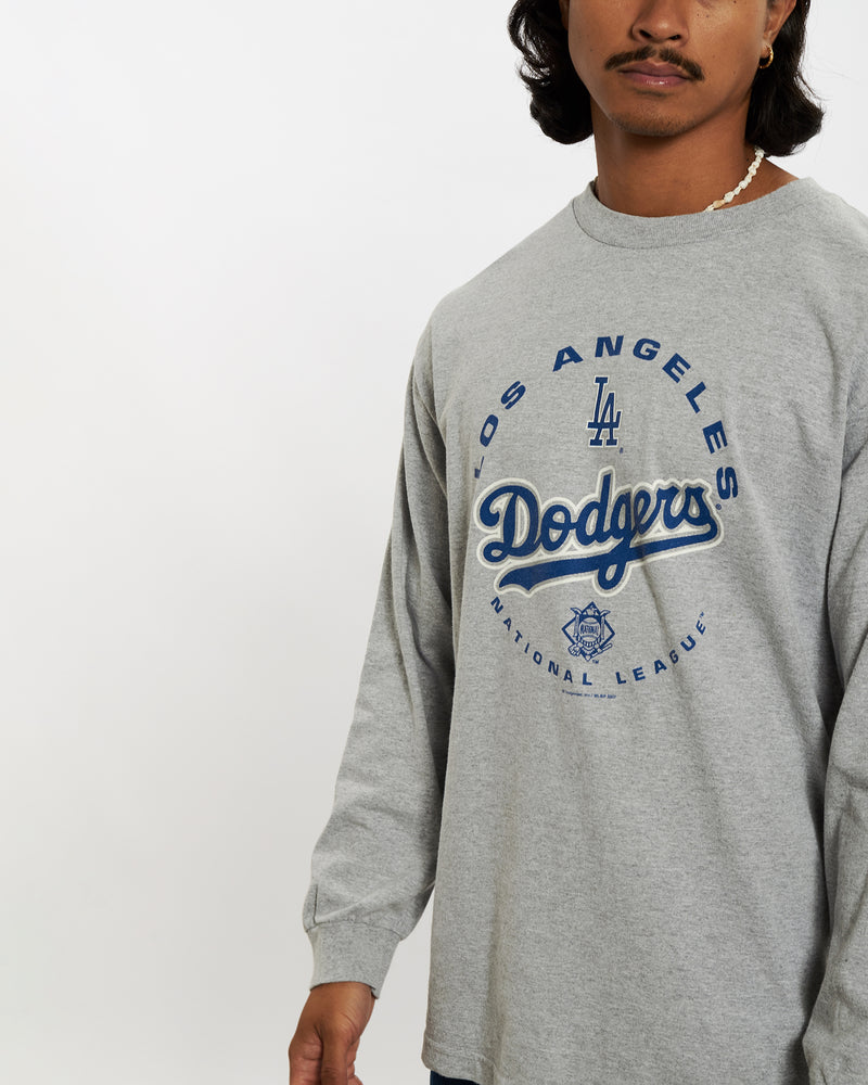 Vintage MLB Los Angeles Dodgers Long Sleeve Tee <br>L , The Real Deal , newtown, sydney, australia, thrift store, opshop, preloved, secondhand, sustainable, retro, antique, 70s, 80s, 90s, 2000s, 00s, fashion, clothing, streetwear, trendy, garment, style, boutique, store, shop, archive, sale, cheap, best, top