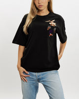 Vintage 1996 Looney Tunes Embroidered Pocket Tee <br>S