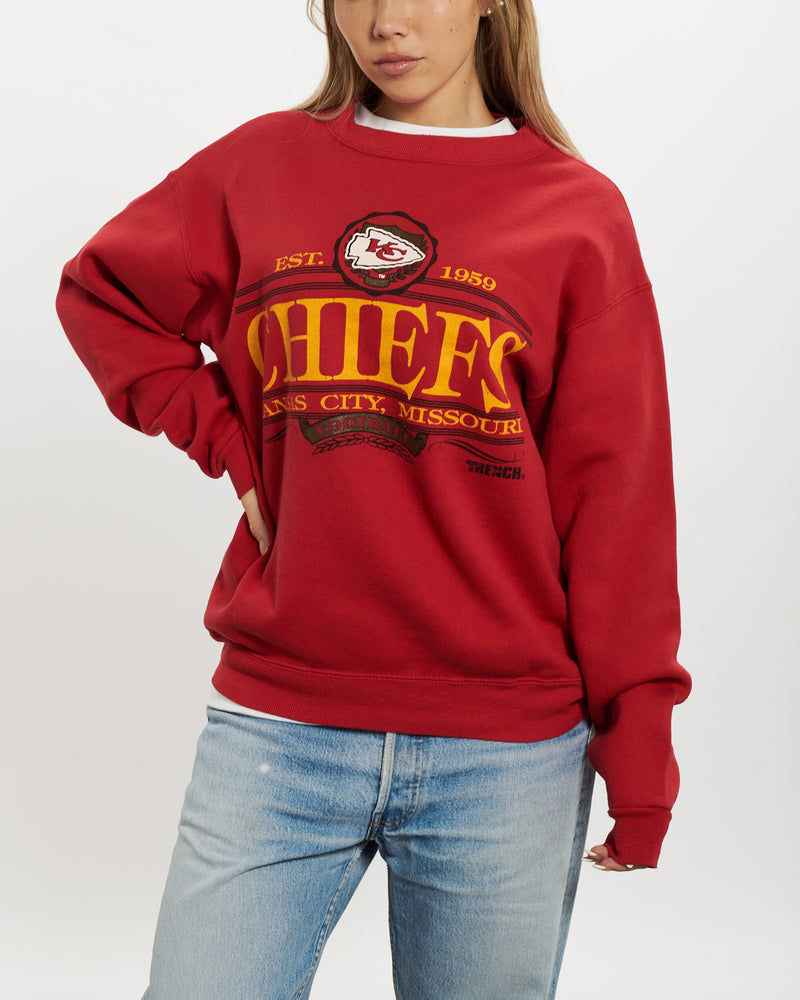 Vintage 90s NFL Kansas City Chiefs Sweatshirt <br>S , The Real Deal , newtown, sydney, australia, thrift store, opshop, preloved, secondhand, sustainable, retro, antique, 70s, 80s, 90s, 2000s, 00s, fashion, clothing, streetwear, trendy, garment, style, boutique, store, shop, archive, sale, cheap, best, top