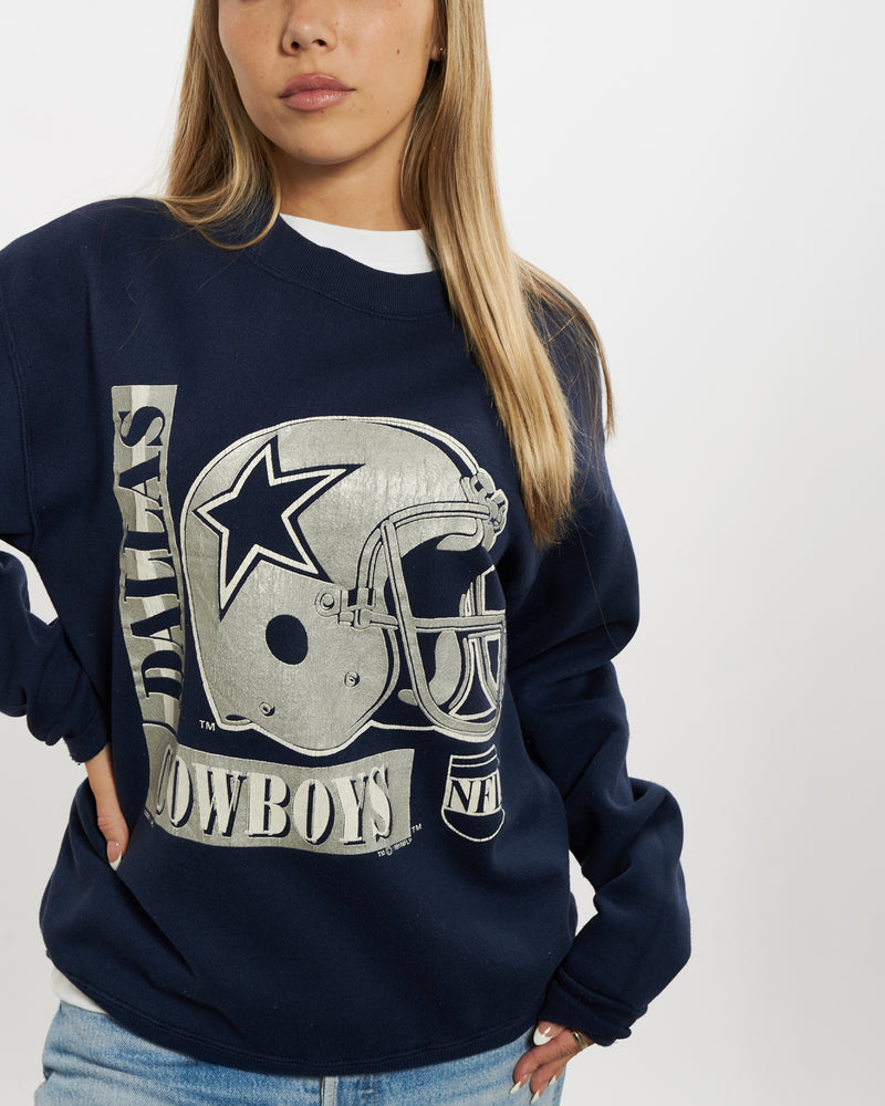 Nfl Dallas Cowboys Women's Long Sleeve Primary Antique Crew Fleece  Sweatshirt - M : Target