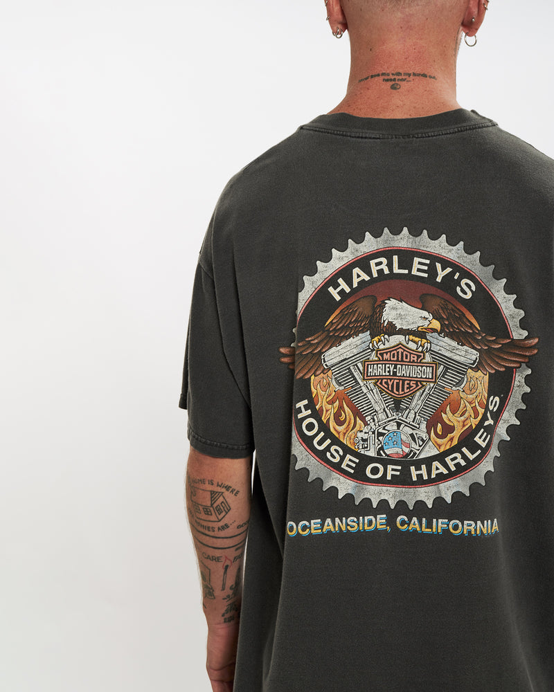 Vintage Harley Davidson Tee <br>L , The Real Deal , newtown, sydney, australia, thrift store, opshop, preloved, secondhand, sustainable, retro, antique, 70s, 80s, 90s, 2000s, 00s, fashion, clothing, streetwear, trendy, garment, style, boutique, store, shop, archive, sale, cheap, best, top