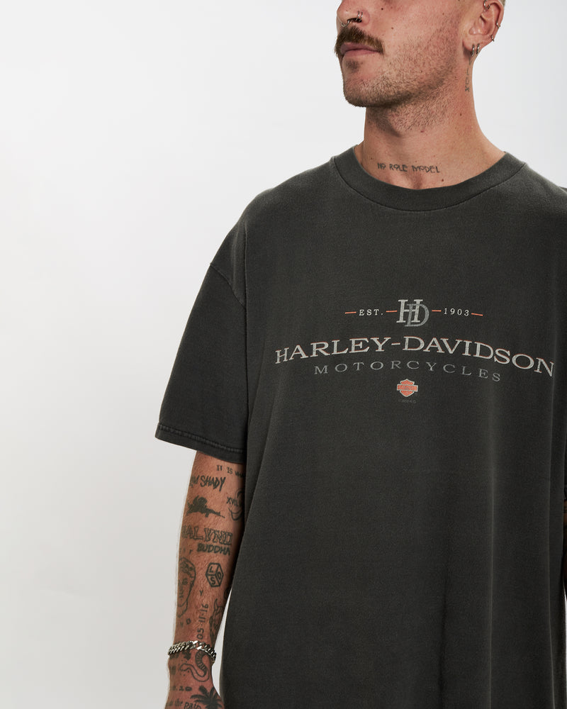 Vintage Harley Davidson Tee <br>L , The Real Deal , newtown, sydney, australia, thrift store, opshop, preloved, secondhand, sustainable, retro, antique, 70s, 80s, 90s, 2000s, 00s, fashion, clothing, streetwear, trendy, garment, style, boutique, store, shop, archive, sale, cheap, best, top