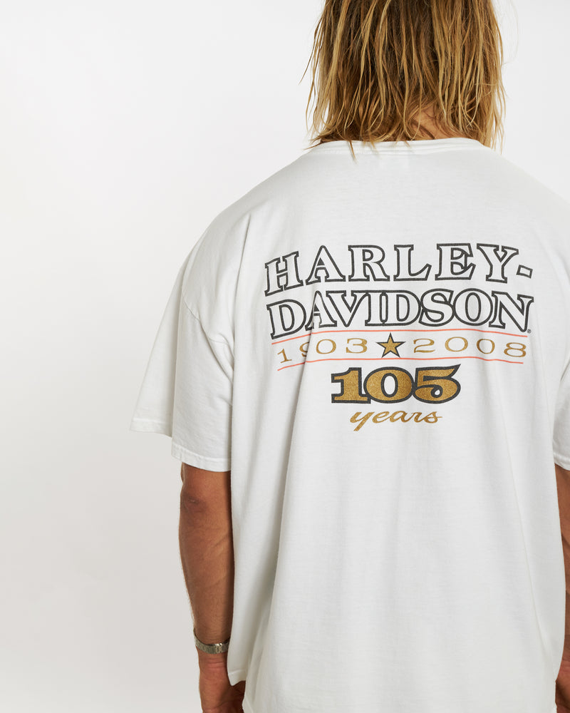 Vintage Harley Davidson Tee <br>XL , The Real Deal , newtown, sydney, australia, thrift store, opshop, preloved, secondhand, sustainable, retro, antique, 70s, 80s, 90s, 2000s, 00s, fashion, clothing, streetwear, trendy, garment, style, boutique, store, shop, archive, sale, cheap, best, top