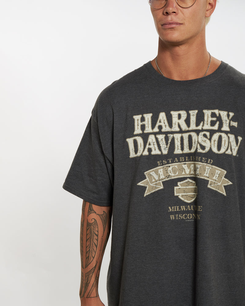 Vintage Harley Davidson Tee <br>XL , The Real Deal , newtown, sydney, australia, thrift store, opshop, preloved, secondhand, sustainable, retro, antique, 70s, 80s, 90s, 2000s, 00s, fashion, clothing, streetwear, trendy, garment, style, boutique, store, shop, archive, sale, cheap, best, top