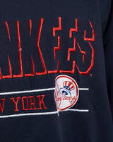 Vintage 90s MLB New York Yankees Tee <br>XL , The Real Deal , newtown, sydney, australia, thrift store, opshop, preloved, secondhand, sustainable, retro, antique, 70s, 80s, 90s, 2000s, 00s, fashion, clothing, streetwear, trendy, garment, style, boutique, store, shop, archive, sale, cheap, best, top