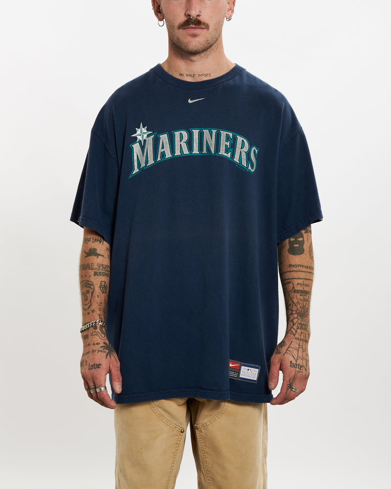 Vintage Nike MLB Seattle Mariners Tee <br>L , The Real Deal , newtown, sydney, australia, thrift store, opshop, preloved, secondhand, sustainable, retro, antique, 70s, 80s, 90s, 2000s, 00s, fashion, clothing, streetwear, trendy, garment, style, boutique, store, shop, archive, sale, cheap, best, top