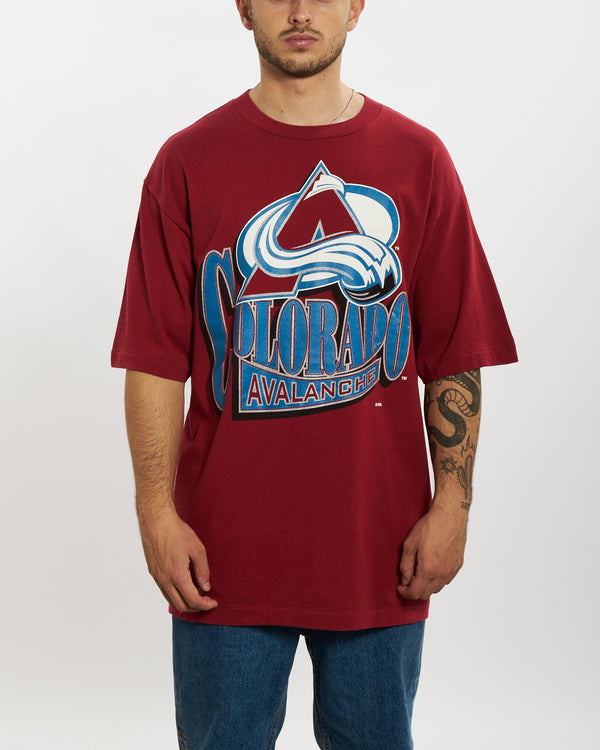 Vintage 90s NHL Colorado Avalanche Tee <br>L , The Real Deal , newtown, sydney, australia, thrift store, opshop, preloved, secondhand, sustainable, retro, antique, 70s, 80s, 90s, 2000s, 00s, fashion, clothing, streetwear, trendy, garment, style, boutique, store, shop, archive, sale, cheap, best, top