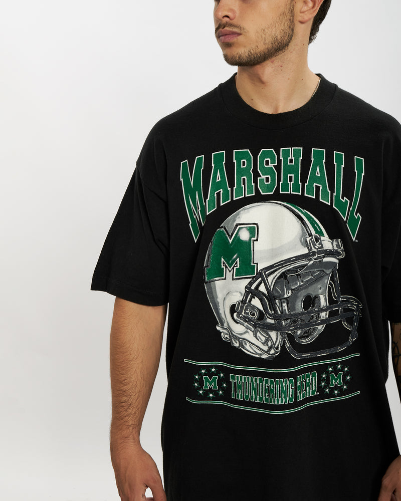 Vintage 90s NCAA Marshall University Thundering Herd Tee <br>L