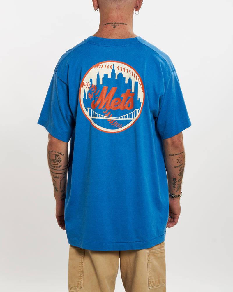 Vintage 80s MLB New York Mets 'Tides' Tee <br>L , The Real Deal , newtown, sydney, australia, thrift store, opshop, preloved, secondhand, sustainable, retro, antique, 70s, 80s, 90s, 2000s, 00s, fashion, clothing, streetwear, trendy, garment, style, boutique, store, shop, archive, sale, cheap, best, top