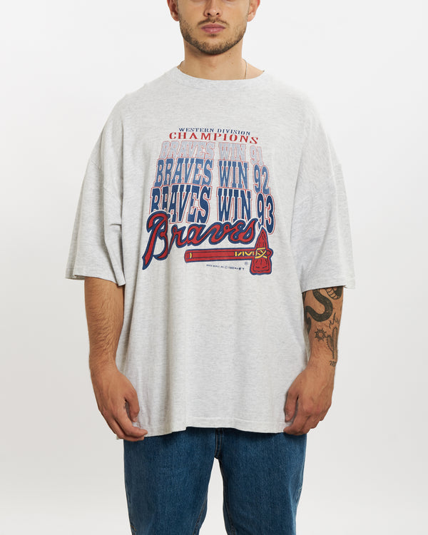 Vintage 1993 MLB Atlanta Braves Tee <br>L , The Real Deal , newtown, sydney, australia, thrift store, opshop, preloved, secondhand, sustainable, retro, antique, 70s, 80s, 90s, 2000s, 00s, fashion, clothing, streetwear, trendy, garment, style, boutique, store, shop, archive, sale, cheap, best, top