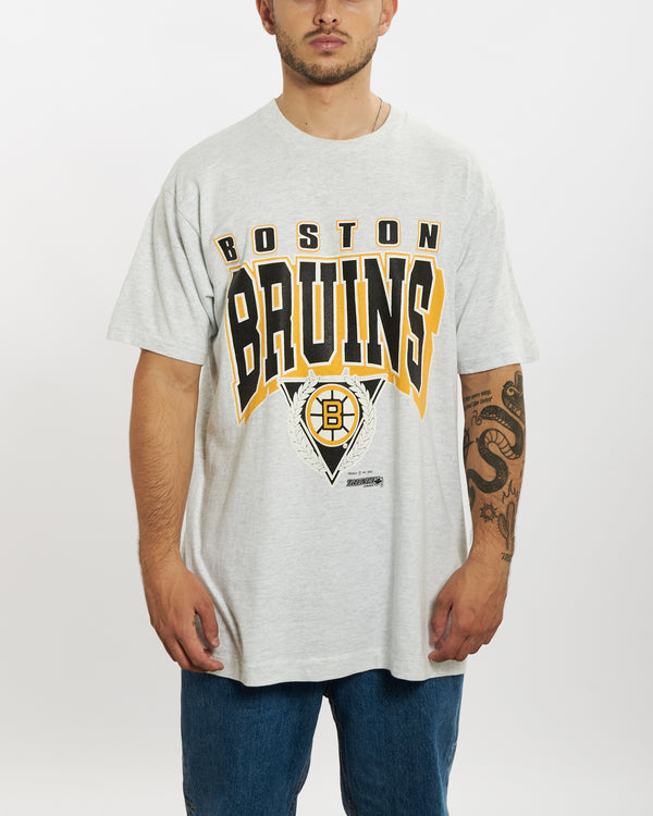 Vintage 1992 NHL Boston Bruins Tee <br>L , The Real Deal , newtown, sydney, australia, thrift store, opshop, preloved, secondhand, sustainable, retro, antique, 70s, 80s, 90s, 2000s, 00s, fashion, clothing, streetwear, trendy, garment, style, boutique, store, shop, archive, sale, cheap, best, top