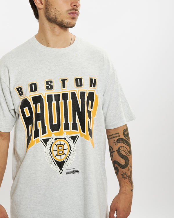 Vintage 1992 NHL Boston Bruins Tee <br>L , The Real Deal , newtown, sydney, australia, thrift store, opshop, preloved, secondhand, sustainable, retro, antique, 70s, 80s, 90s, 2000s, 00s, fashion, clothing, streetwear, trendy, garment, style, boutique, store, shop, archive, sale, cheap, best, top