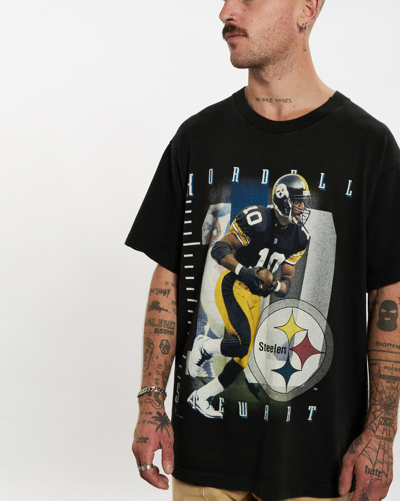 Vintage 1995 NFL Pittsburgh Steelers Tee <br>L , The Real Deal , newtown, sydney, australia, thrift store, opshop, preloved, secondhand, sustainable, retro, antique, 70s, 80s, 90s, 2000s, 00s, fashion, clothing, streetwear, trendy, garment, style, boutique, store, shop, archive, sale, cheap, best, top