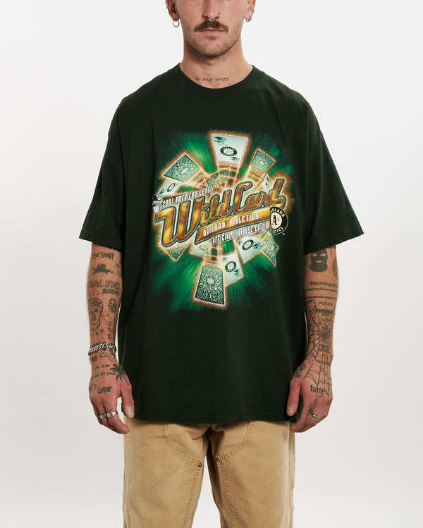 Vintage MLB Oakland Athletics Tee <br>L , The Real Deal , newtown, sydney, australia, thrift store, opshop, preloved, secondhand, sustainable, retro, antique, 70s, 80s, 90s, 2000s, 00s, fashion, clothing, streetwear, trendy, garment, style, boutique, store, shop, archive, sale, cheap, best, top