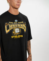 Vintage NFL Pittsburgh Steelers Tee <br>L , The Real Deal , newtown, sydney, australia, thrift store, opshop, preloved, secondhand, sustainable, retro, antique, 70s, 80s, 90s, 2000s, 00s, fashion, clothing, streetwear, trendy, garment, style, boutique, store, shop, archive, sale, cheap, best, top