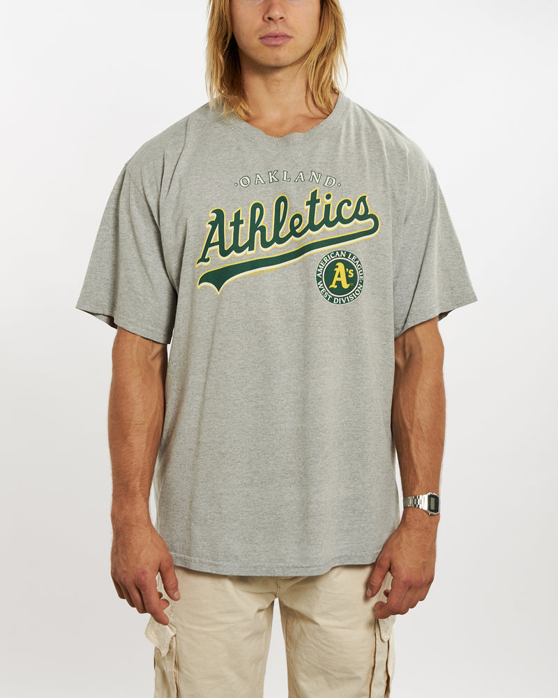 Vintage MLB Oakland Athletics Tee <br>XL , The Real Deal , newtown, sydney, australia, thrift store, opshop, preloved, secondhand, sustainable, retro, antique, 70s, 80s, 90s, 2000s, 00s, fashion, clothing, streetwear, trendy, garment, style, boutique, store, shop, archive, sale, cheap, best, top