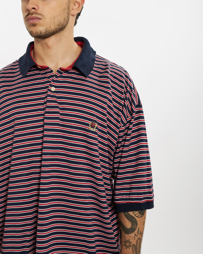 Vintage 90s Tommy Hilfiger Polo Shirt <br>L , The Real Deal , newtown, sydney, australia, thrift store, opshop, preloved, secondhand, sustainable, retro, antique, 70s, 80s, 90s, 2000s, 00s, fashion, clothing, streetwear, trendy, garment, style, boutique, store, shop, archive, sale, cheap, best, top