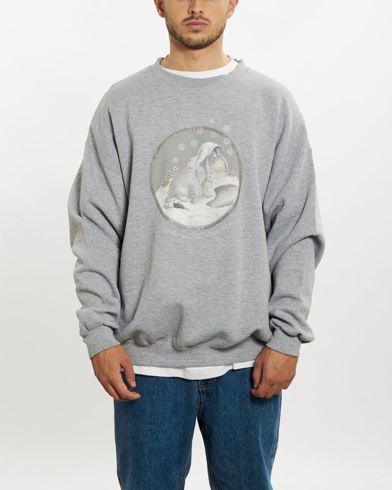 90s Disney Winnie the Pooh 'Eeyore' Sweatshirt <br>L