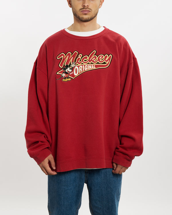 Vintage 90s Disney Mickey Mouse Sweatshirt <br>L , The Real Deal , newtown, sydney, australia, thrift store, opshop, preloved, secondhand, sustainable, retro, antique, 70s, 80s, 90s, 2000s, 00s, fashion, clothing, streetwear, trendy, garment, style, boutique, store, shop, archive, sale, cheap, best, top