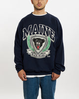 Vintage 90s NCAA University of Maine Black Bears Sweatshirt <br>L , The Real Deal , newtown, sydney, australia, thrift store, opshop, preloved, secondhand, sustainable, retro, antique, 70s, 80s, 90s, 2000s, 00s, fashion, clothing, streetwear, trendy, garment, style, boutique, store, shop, archive, sale, cheap, best, top