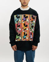 Vintage 90s Disney Mickey Mouse Mock Neck Sweatshirt <br>L