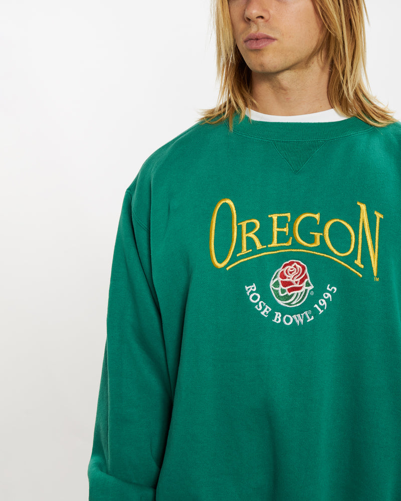 Vintage 1995 NCAA University of Oregon Ducks Sweatshirt <br>XL , The Real Deal , newtown, sydney, australia, thrift store, opshop, preloved, secondhand, sustainable, retro, antique, 70s, 80s, 90s, 2000s, 00s, fashion, clothing, streetwear, trendy, garment, style, boutique, store, shop, archive, sale, cheap, best, top