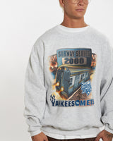 Vintage MLB 'Subway Series - Yankees v Mets' Sweatshirt <br>XL , The Real Deal , newtown, sydney, australia, thrift store, opshop, preloved, secondhand, sustainable, retro, antique, 70s, 80s, 90s, 2000s, 00s, fashion, clothing, streetwear, trendy, garment, style, boutique, store, shop, archive, sale, cheap, best, top